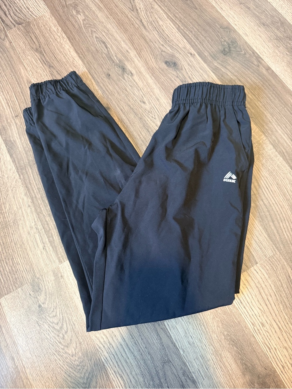 RBX Black Kids Sweatpants with White Logo